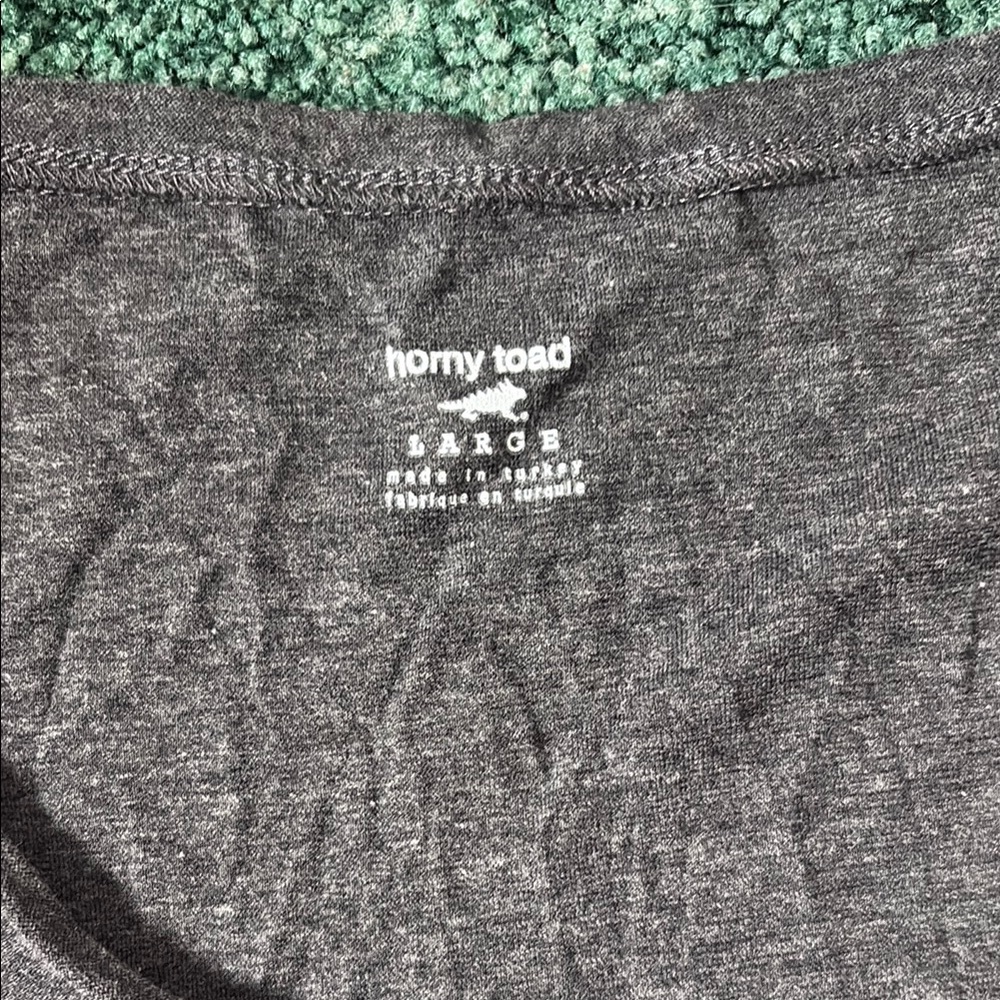 Horny Toad Charcoal Embroidered Blouse - Picture 2 of 3